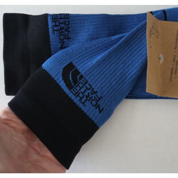 The North Face NF0A882FT4S Unisex Sz M Hero Blue Trail Running Crew Socks - Picture 6 of 7